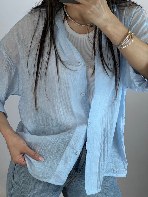 شومیز شیشه ای یقه ۷
